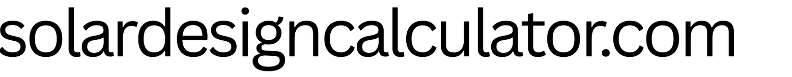 solardesigncalculator.com